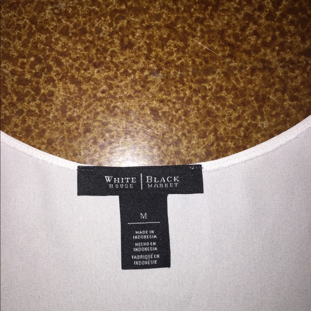 White House Black market white tank top! - Picture 2 of 2